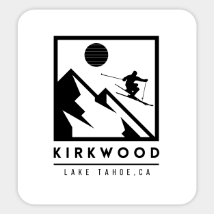 Kirkwood Lake Tahoe California ski Sticker